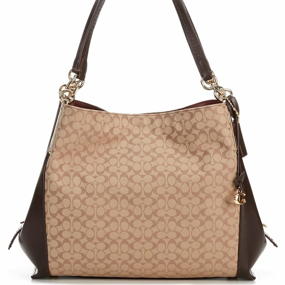 Coach Dalton 31 signature canvas with block colori